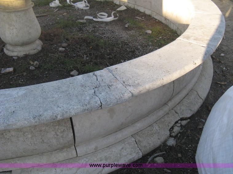 image for item Z9798 11' diameter four-tier Mediterranean carved fountain