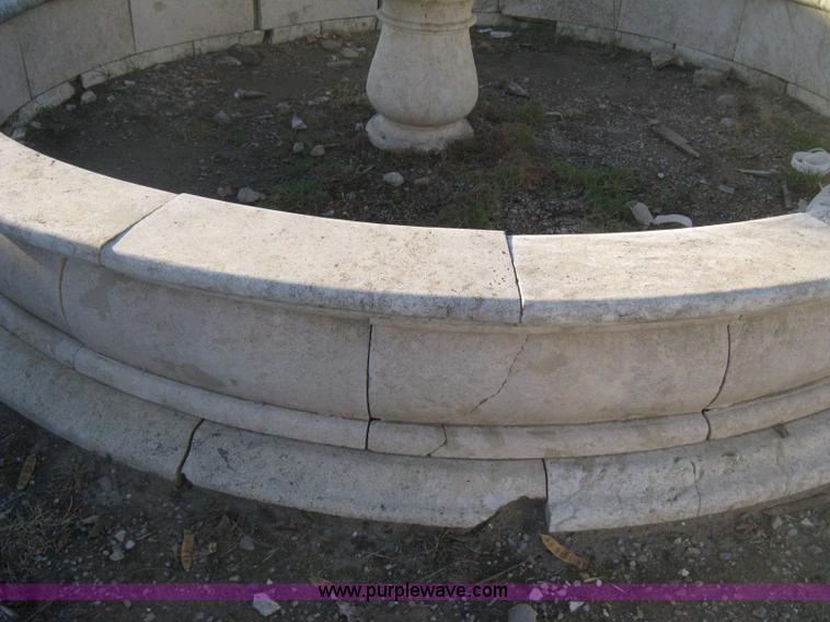 image for item Z9798 11' diameter four-tier Mediterranean carved fountain
