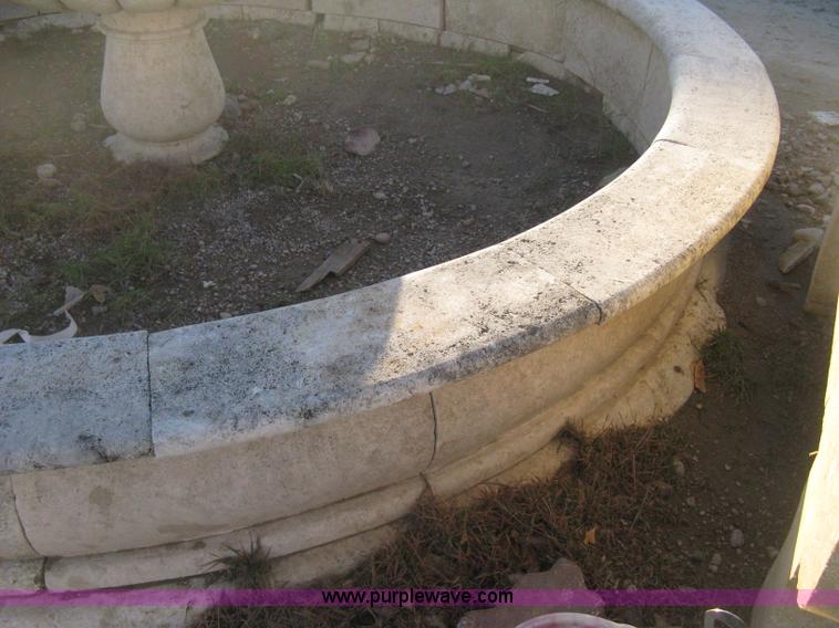 image for item Z9798 11' diameter four-tier Mediterranean carved fountain