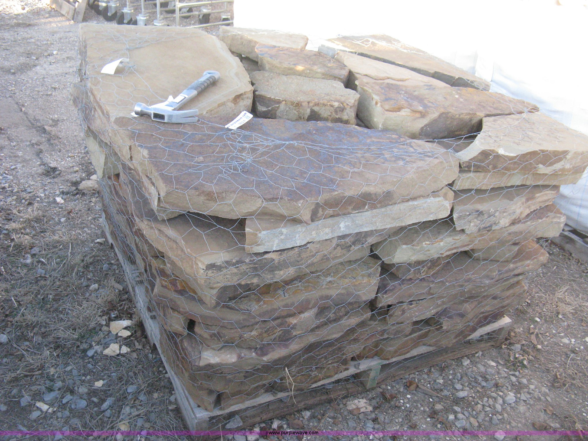 One pallet of moss rock in Wichita, KS Item Y9824 sold Purple Wave