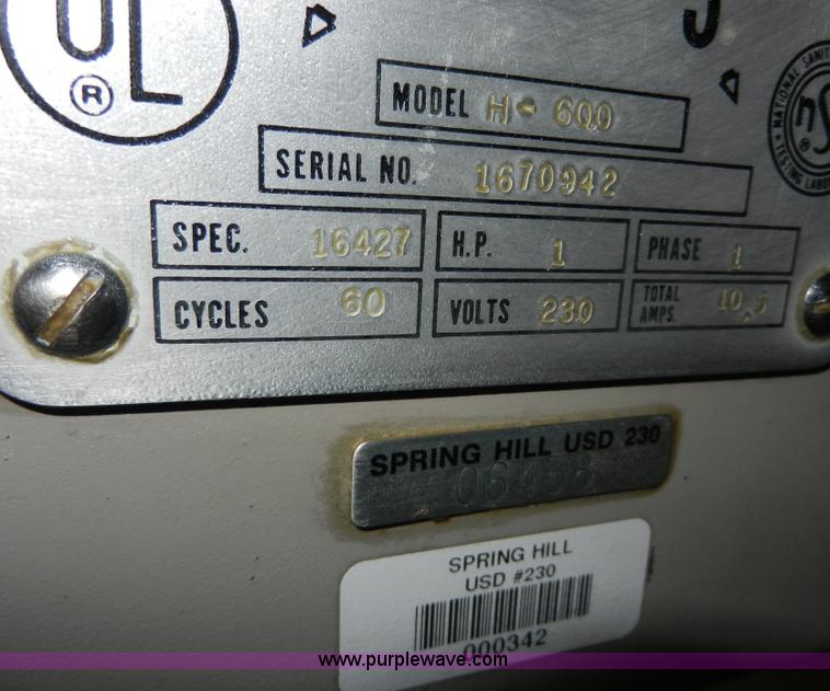 image for item AB9564 Hobart H600 mixer