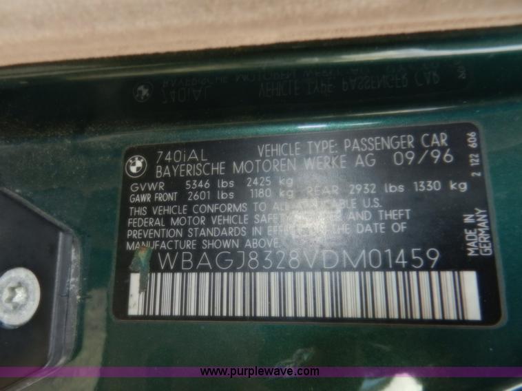 image for item D4595 1997 BMW 740iL