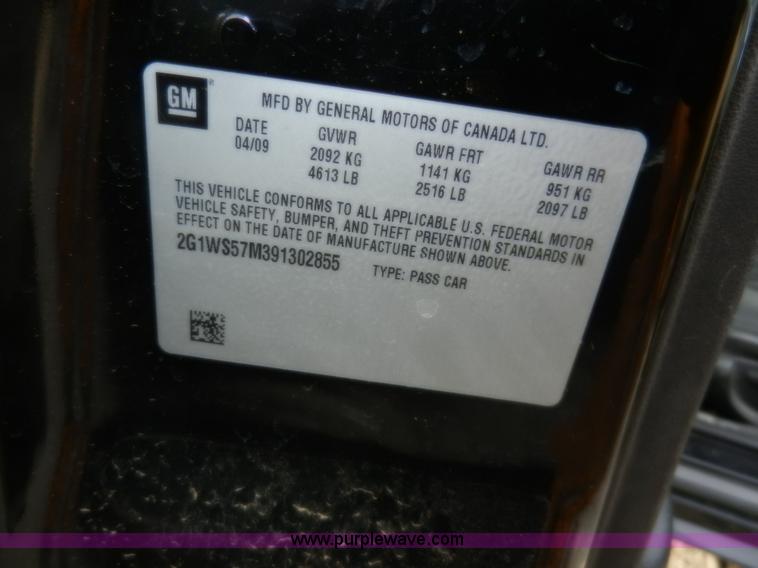 image for item D4596 2009 Chevrolet Impala Police