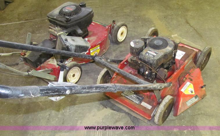 image for item D7162 (2) commercial push lawn mowers