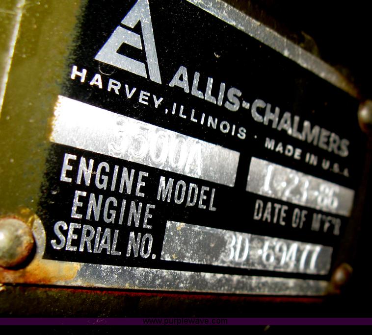 image for item E3066 Kurtz & Root Co. U.S. Department of Defense issued back up generator