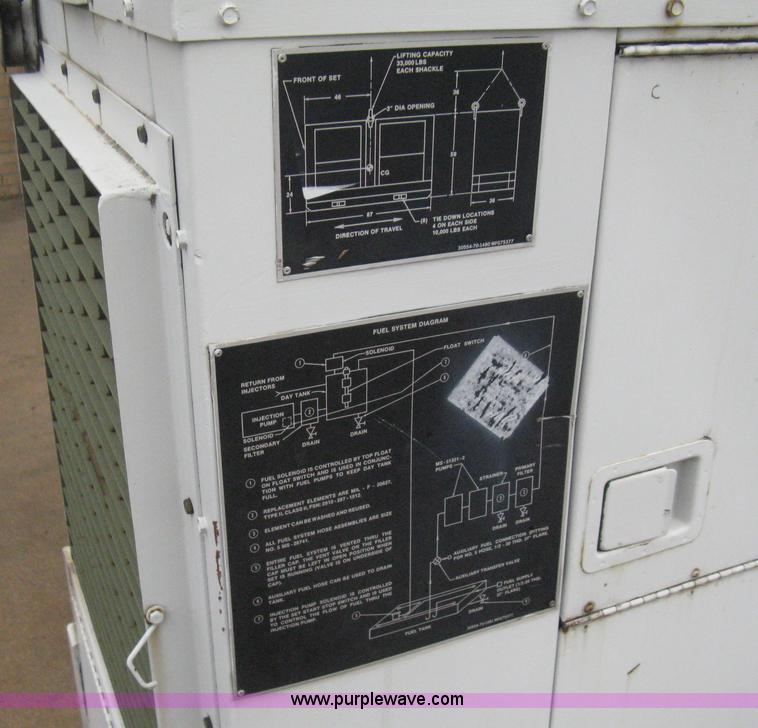 image for item E3066 Kurtz & Root Co. U.S. Department of Defense issued back up generator