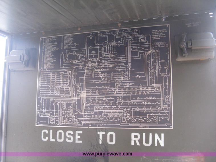 image for item E3066 Kurtz & Root Co. U.S. Department of Defense issued back up generator