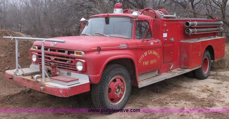 image for item E8379 1966 Ford fire engine