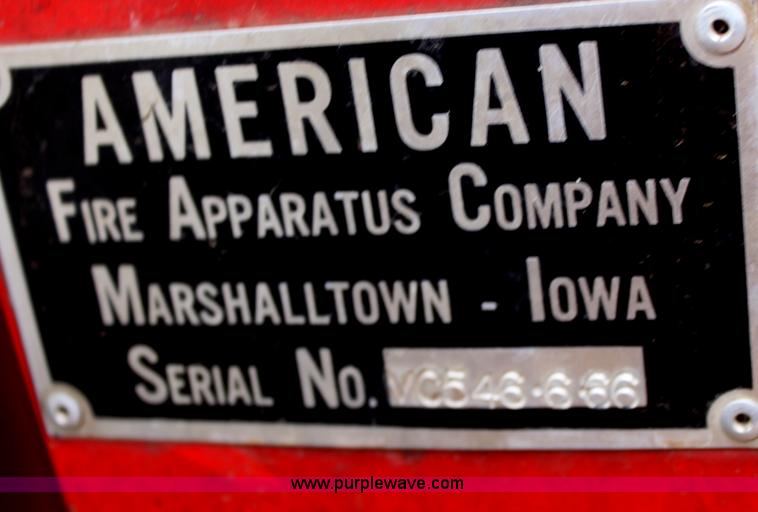 image for item E8379 1966 Ford fire engine