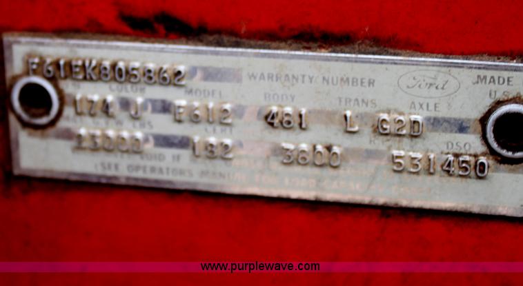 image for item E8379 1966 Ford fire engine