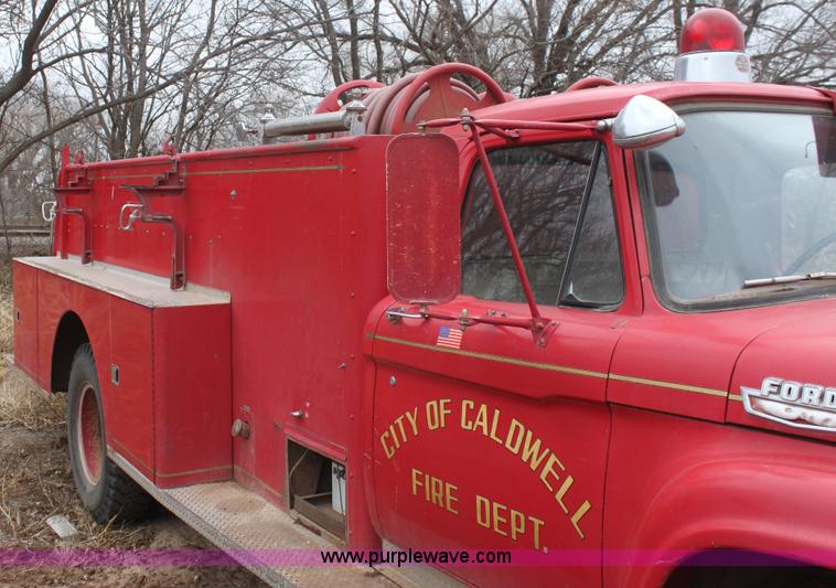 image for item E8379 1966 Ford fire engine