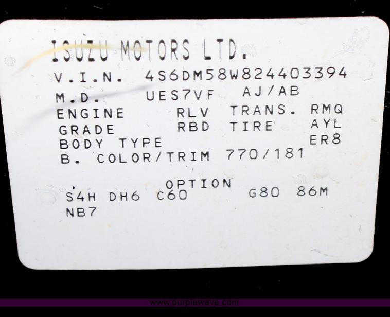 image for item F2869 2002 Honda Passport