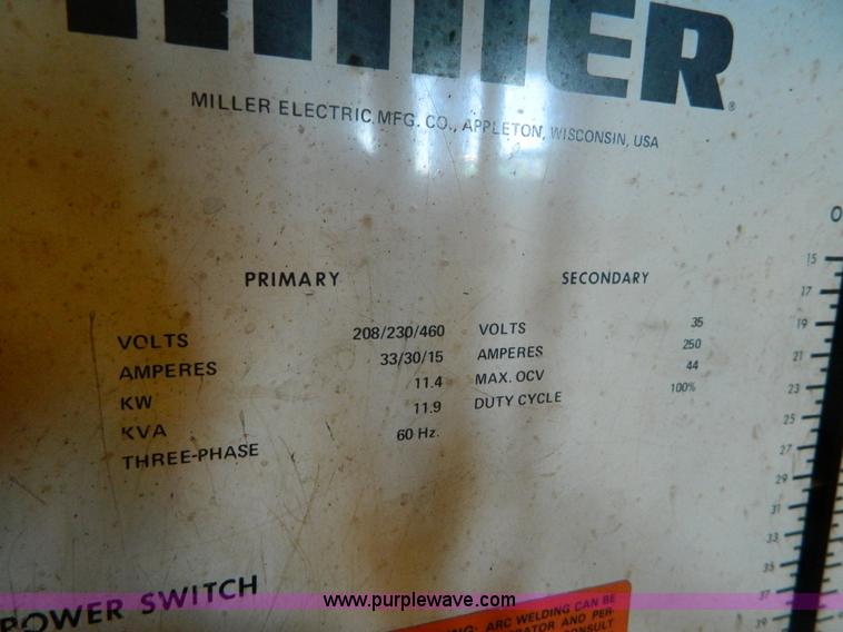 image for item T9426 Miller CP 250TS MIG welder