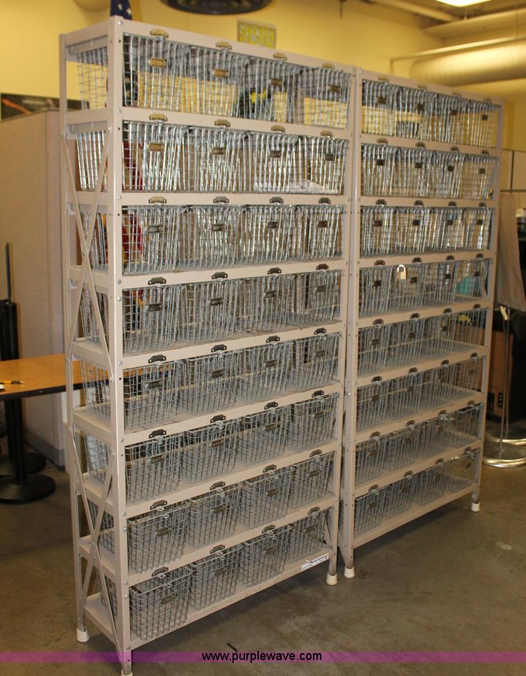 image for item V9124 (2) 32 basket storage racks