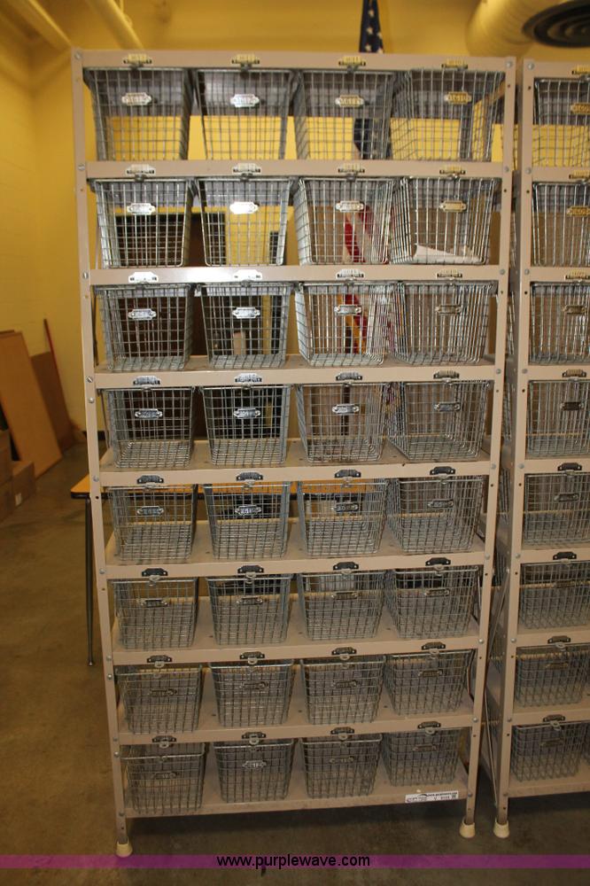 image for item V9124 (2) 32 basket storage racks