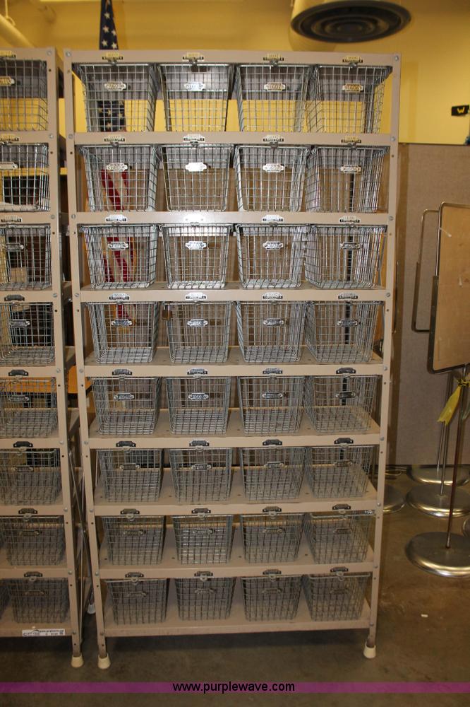 image for item V9124 (2) 32 basket storage racks