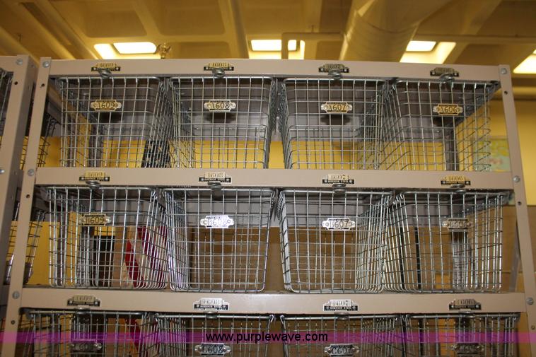 image for item V9124 (2) 32 basket storage racks