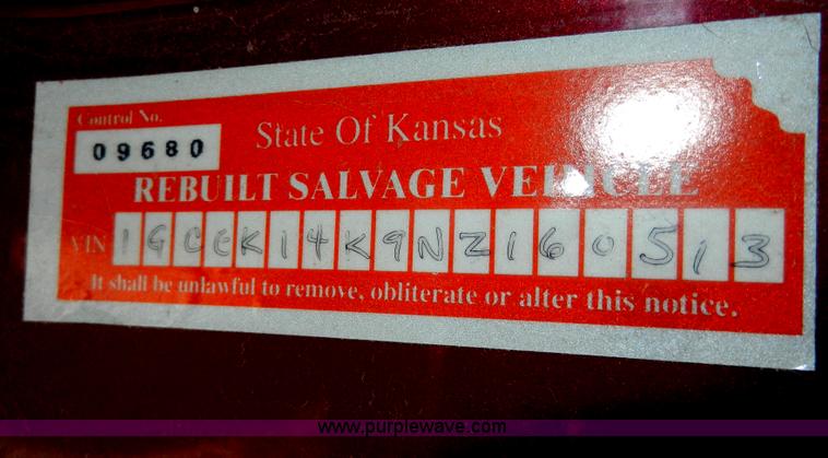 image for item A3918 1992 Chevrolet Cheyenne 1500 pickup truck