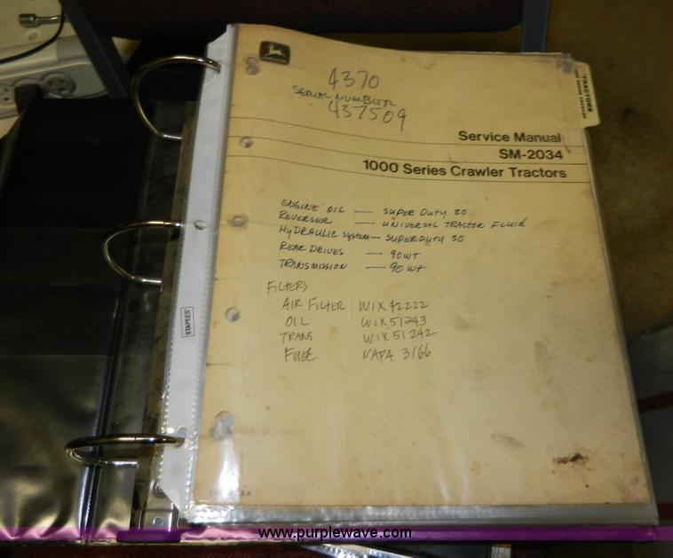 image for item A3973 John Deere 1010 track loader