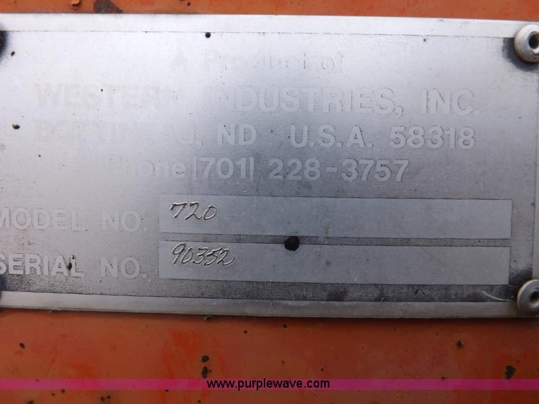 image for item F6378 Western Industries 720 Patchman road maintenance system