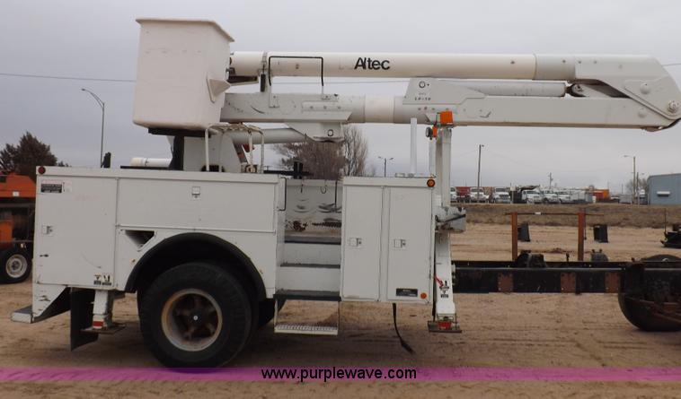image for item F6382 Altec Industries utility box with boom lift