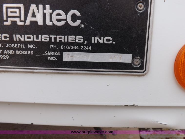 image for item F6382 Altec Industries utility box with boom lift