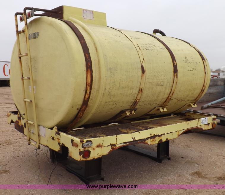 image for item F6390 Fiberglass tank on truck frame