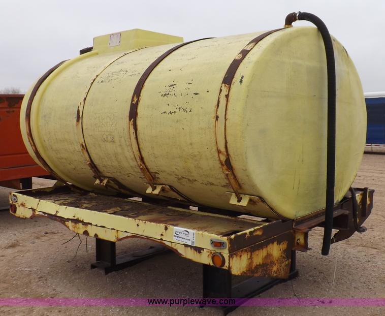 image for item F6390 Fiberglass tank on truck frame