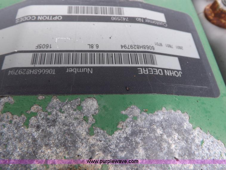 image for item F6392 John Deere 6068H engine and transmission