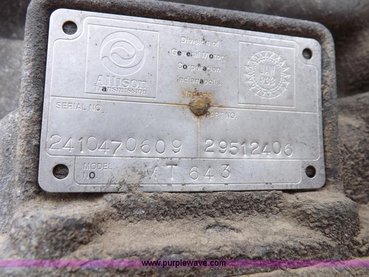 image for item F6392 John Deere 6068H engine and transmission