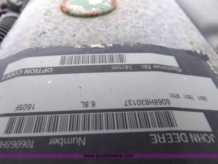 image for item F6393 John Deere 6068H engine and transmission