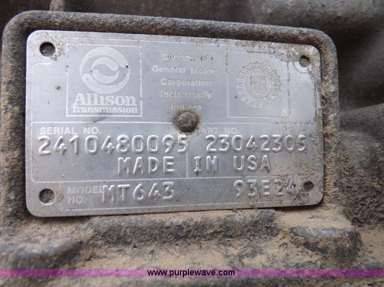 image for item F6393 John Deere 6068H engine and transmission