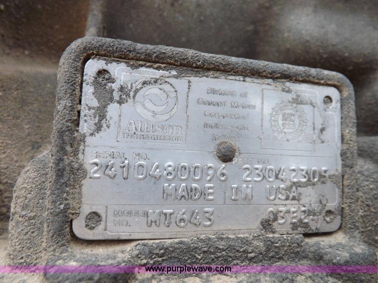 image for item F6394 John Deere 6068H engine and transmission