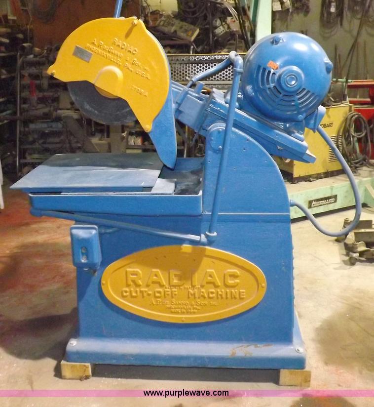 image for item F6396 Radiac cutoff machine