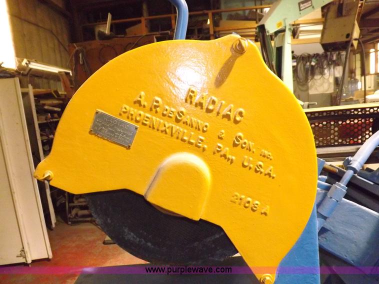 image for item F6396 Radiac cutoff machine