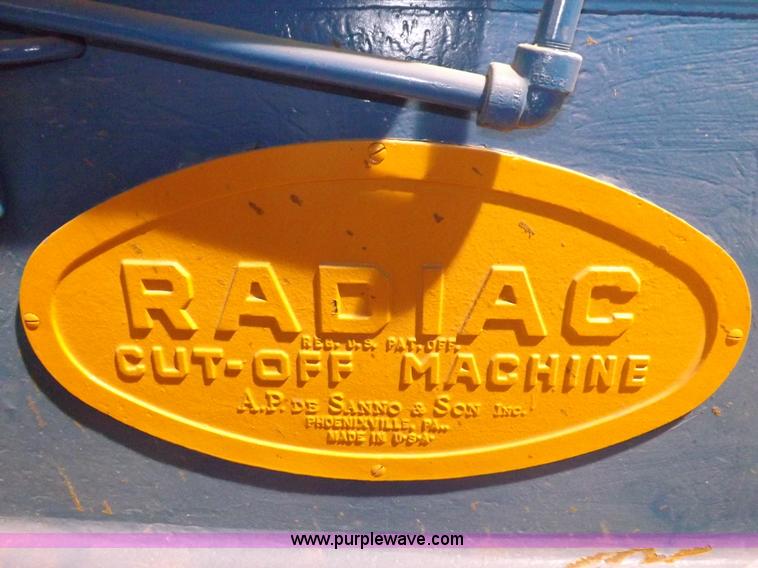 image for item F6396 Radiac cutoff machine