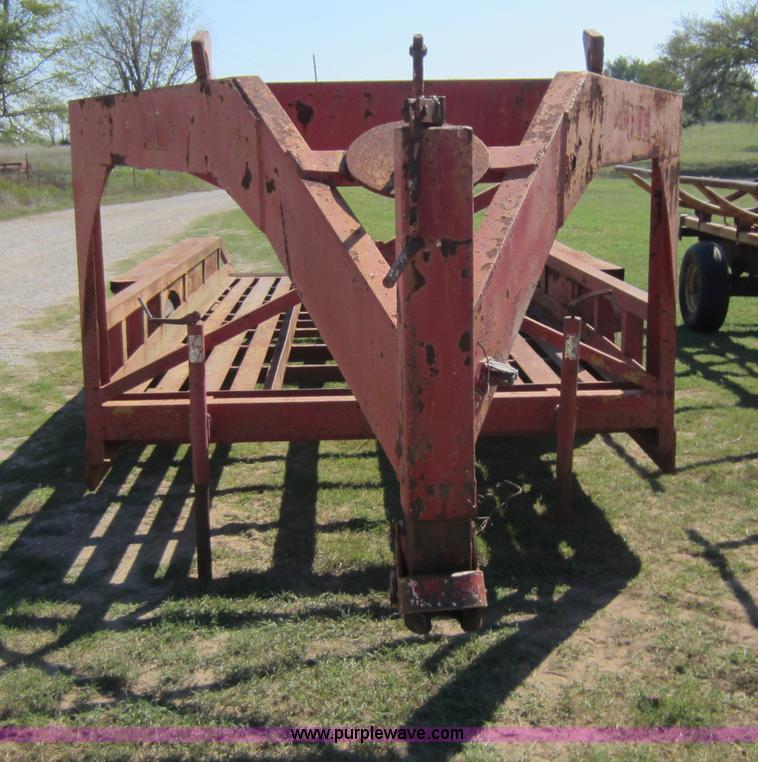 image for item F6518 1982 Chief 17'L x 84"W backhoe trailer