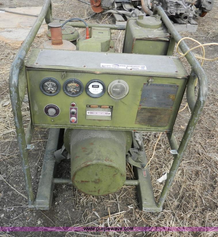 1964 Hollingsworth Army generator in St. Marys, KS Item X9026 sold