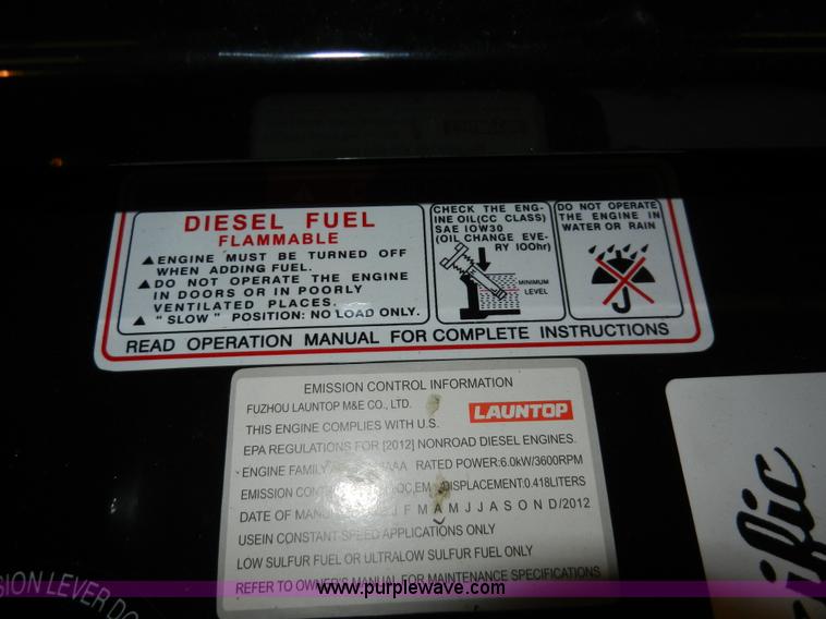 image for item X9051 Pacific 7500 high performance generator