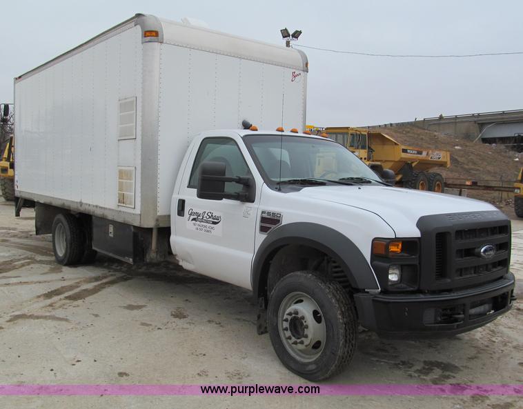 image for item E2818 2008 Ford F550 XL Super Duty box truck