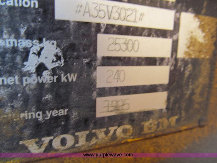 image for item E2820 1995 Volvo A35 articulated dump truck