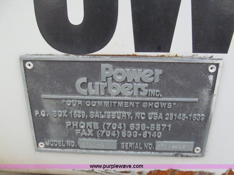 image for item E2823 1995 Power Curbers 5700B curb machine