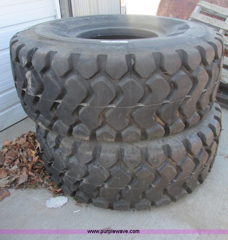 image for item X9963 (2) Continental Radial 23.5R25 tires