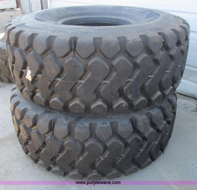 image for item X9963 (2) Continental Radial 23.5R25 tires