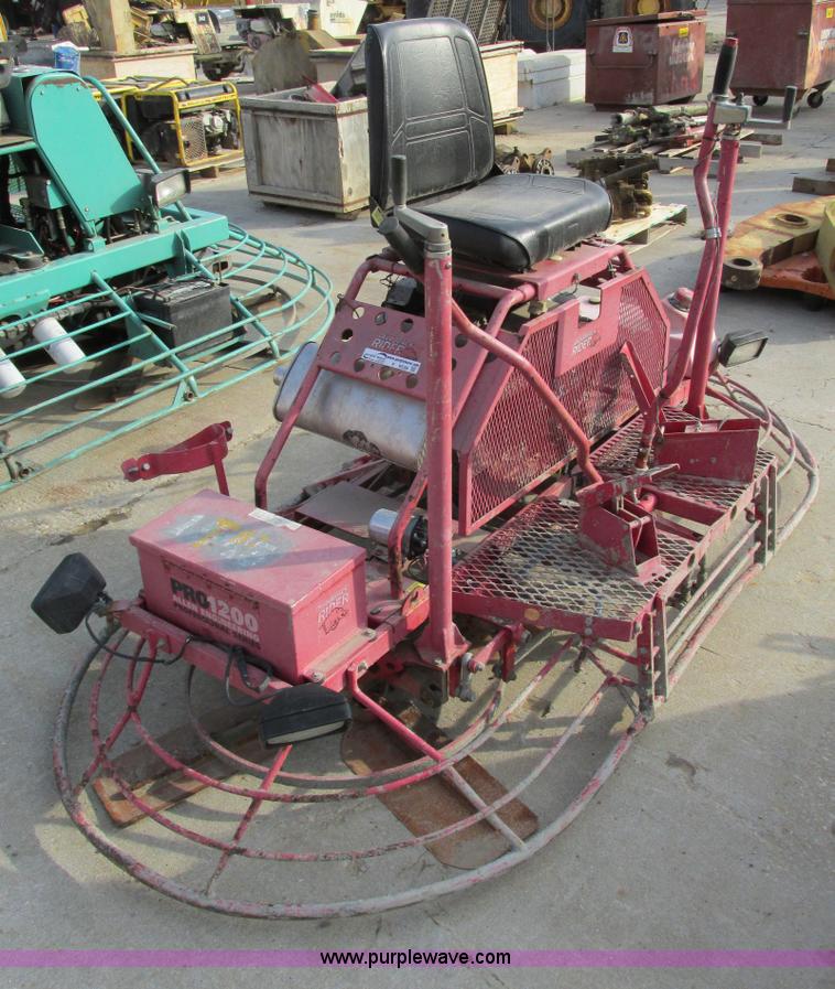 image for item Y9538 Razorback LX990 riding power trowel