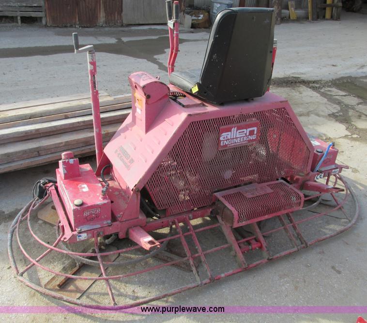 image for item Y9558 Allen Engineering Pro1200 power trowel