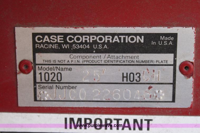 image for item E8390 Case 1020 25' flex header