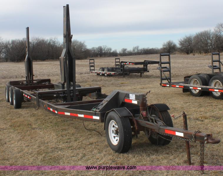 image for item E8397 2003 shop built triple axle double header trailer
