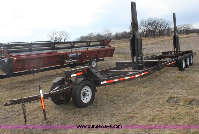 image for item E8397 2003 shop built triple axle double header trailer