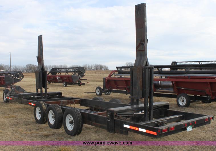 image for item E8397 2003 shop built triple axle double header trailer